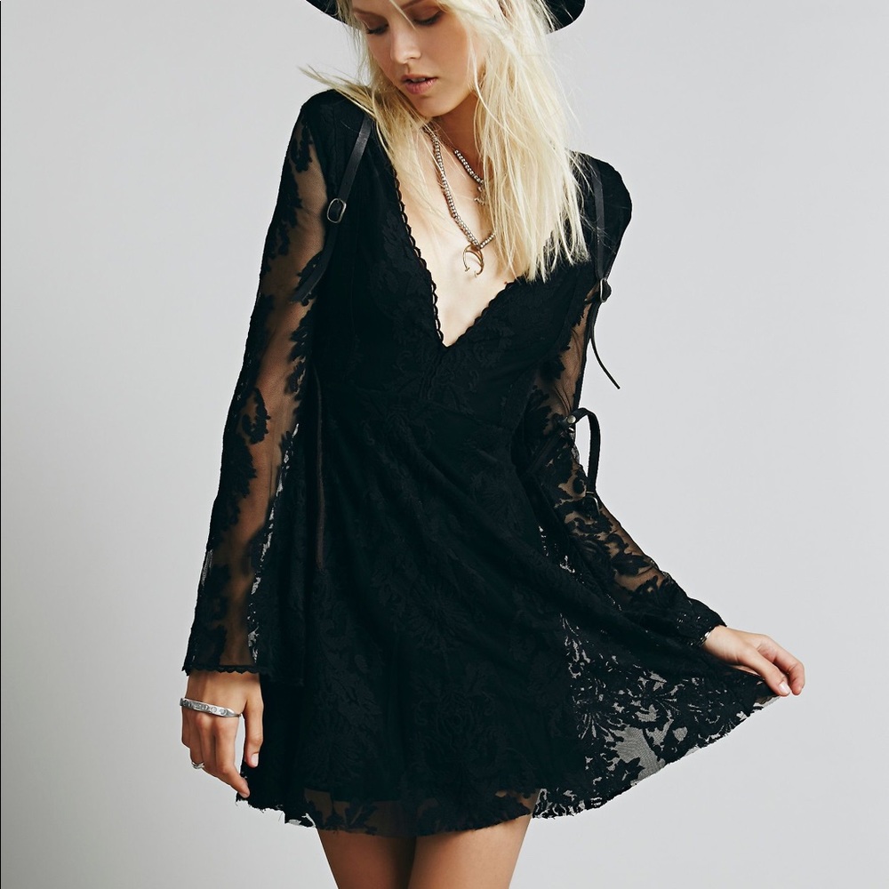 Black Free People Lace Dress